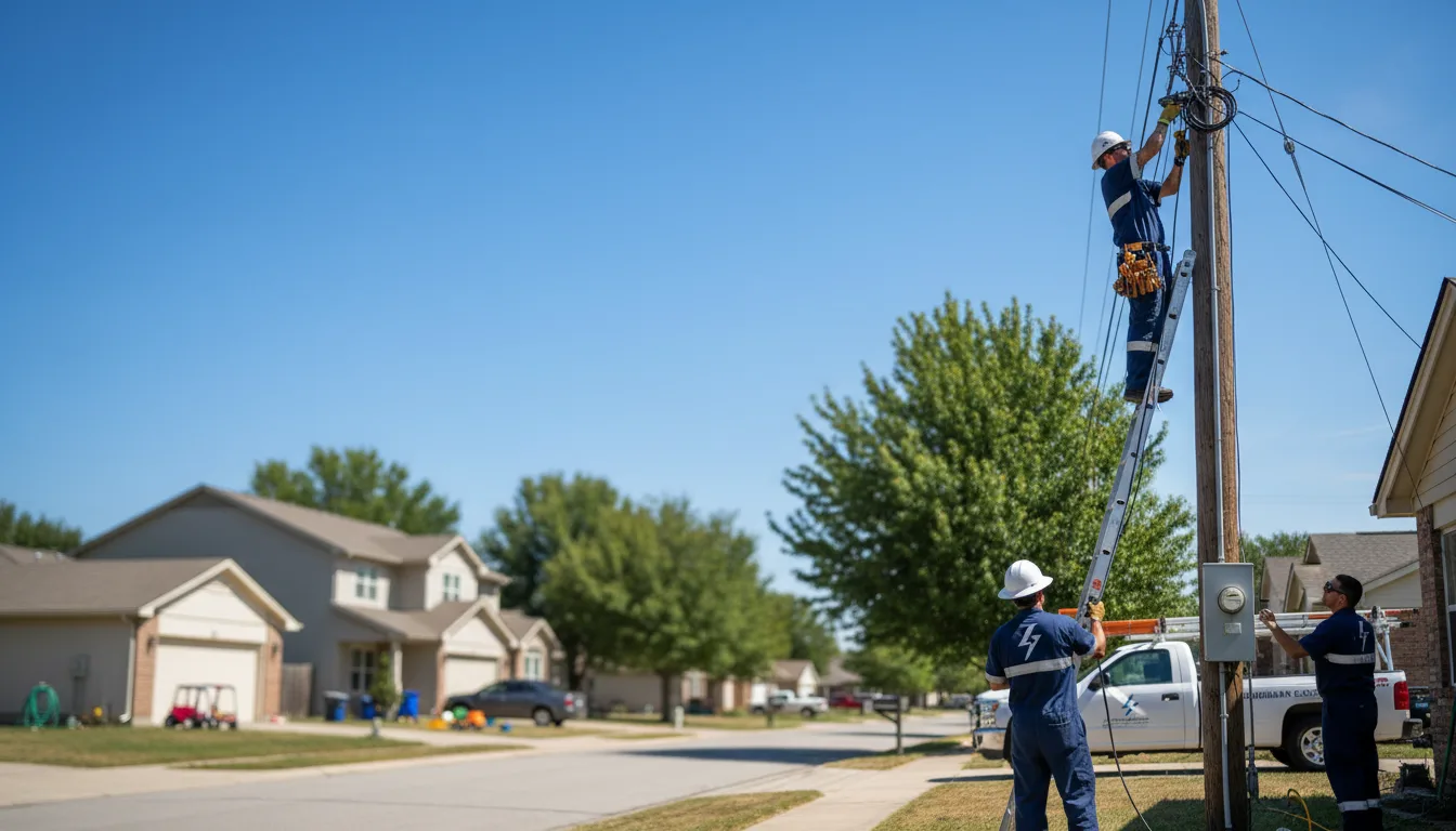 Residential electrician providing installation services in Washburn, ND